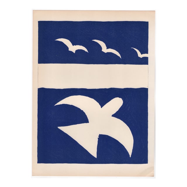Georges Braque, Flying Birds, 1955, Lithograph For Sale