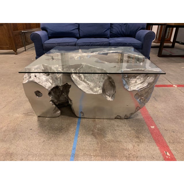 Cast Sequoia Silver Finish Coffee Table Chairish