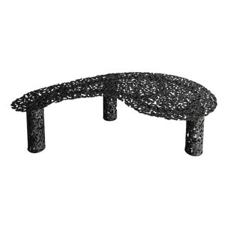 Jean K. Butterfly Coffee Table in Blackened Cast Bronze by Fred & Juul For Sale