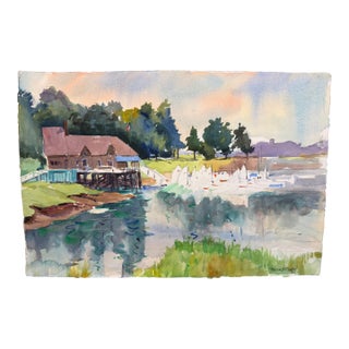 "Cohasset 2" Watercolor by Patricia McCarthy For Sale