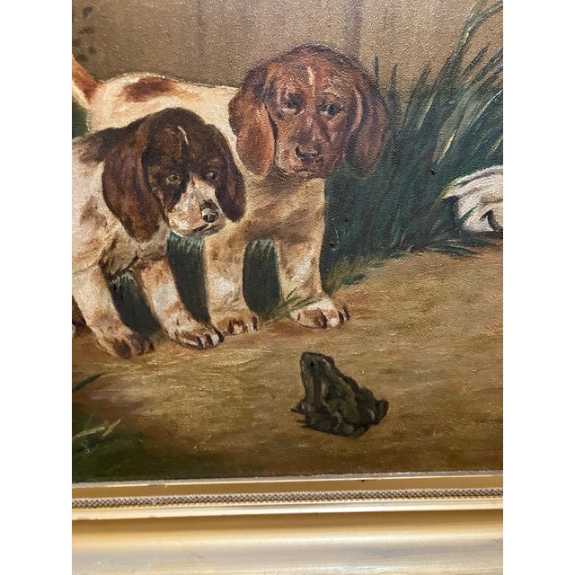 Realism 19th Century Curious Beagle Puppies For Sale - Image 3 of 5