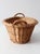 Brown Vintage Oval Wicker Basket With Handles For Sale - Image 8 of 14