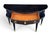 Vintage Hollywood Regency Demi-Lune Server in Ebonized Wood With Brass Accents For Sale In Los Angeles - Image 6 of 10