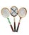 Collection of Vintage Wooden Wilson Tennis Rackets With Zephyr Press For Sale