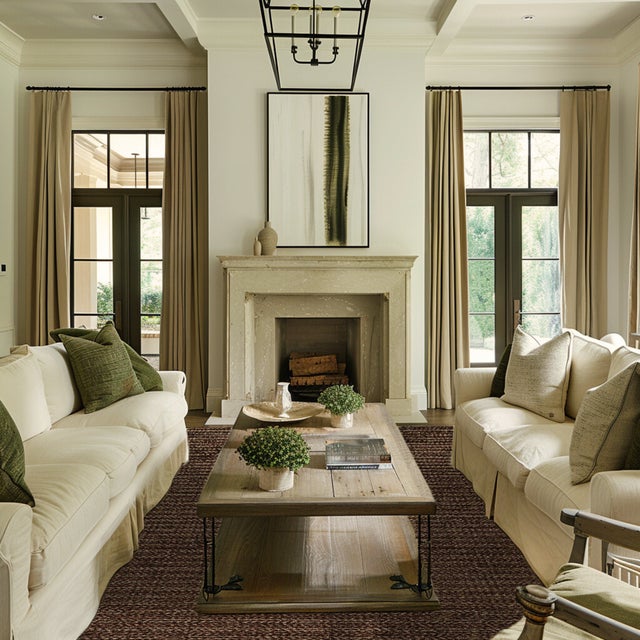 Transitional Part & Parcel Goods Jute Sample Weave Rug, 6"x6", Chocolate For Sale - Image 3 of 5