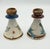Folk-Art Ken Edwards Palomar Tonala Pottery Hand Painted 2pc Set Candle Holders For Sale In Palm Springs - Image 6 of 8