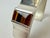 Mid-Century Modern Finnish Sterling Silver and Tiger Eye Bangle Bracelet by Raimo Keskinen for Lahti, 1970s, in Very Good...