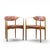 Mid-Century Modern Dan Johnson for Selig Viscount Mid Century Brass and Walnut Chair - Pair For Sale - Image 3 of 12