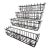 Late 20th Century Set of Four Wrought Iron Window Boxes For Sale