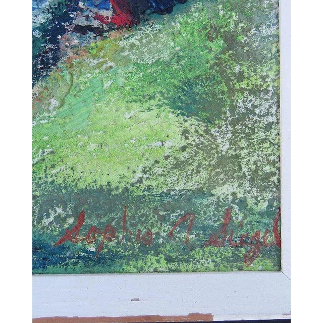 Mid 20th Century Forest Landscape Oil Painting by Sophia A. Siegel, Framed For Sale - Image 4 of 8