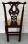 18th Century Antique 18th Century American Chippendale Carved Ribbon Back Mahogany Side Chair For Sale - Image 5 of 13