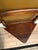 1900 - 1909 Antique Patented Sliding Seat Mahogany Triangular Corner Chair With Turned Legs and Brass Castor For Sale - Image 5 of 15