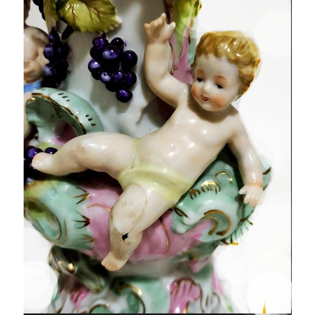 Ceramic Ornate Porcelain Pitchers Sandria 19th Century Handpainted Japan For Sale - Image 7 of 8