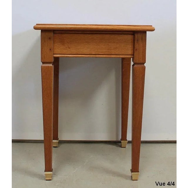 Small Solid Oak Blonde Side Table, 1950s For Sale - Image 14 of 18