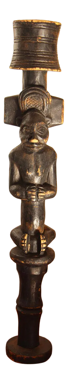 Vintage Chokwe Sceptre Angola Tribal Art Sculpture