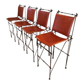 Late 20th Century Ilana Goor Bar Stools - Set of 4 For Sale