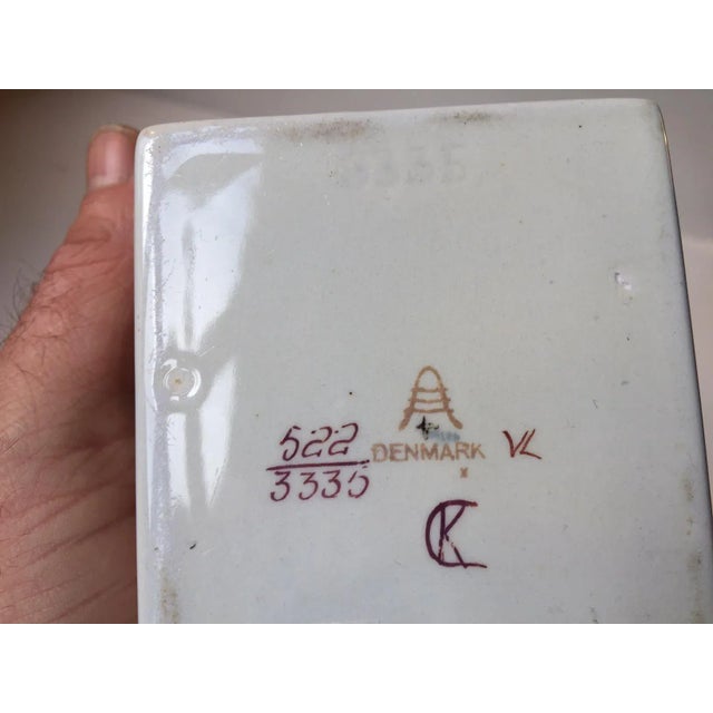 Mid-Century Modern Danish Cubist Faience Vase by Kari Christensen for Aluminia, 1967 For Sale - Image 3 of 6