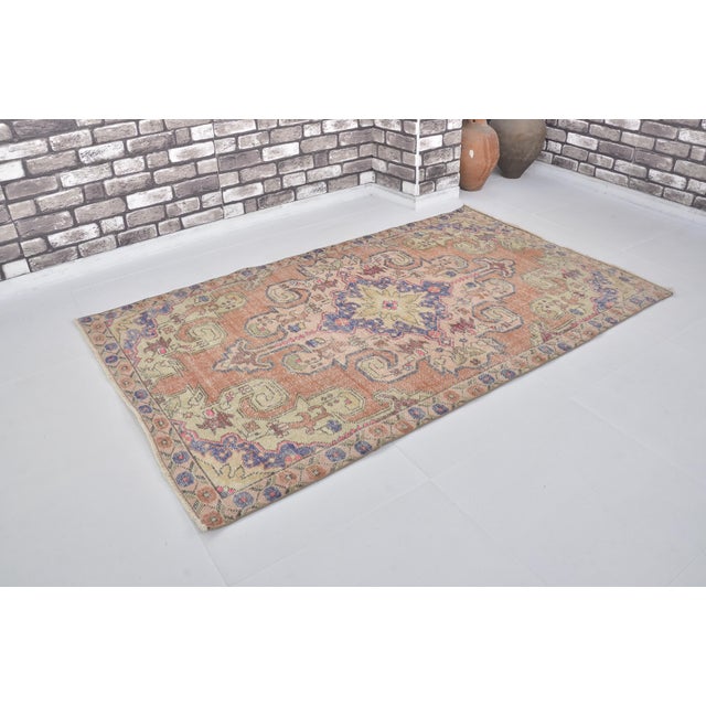 Textile Antique Vintage Kurdish Area Carpet For Sale - Image 7 of 10