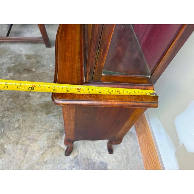 Antique Show Case Display Cabinet For Sale - Image 9 of 18