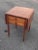 Early 20th Century Vintage Handmade Drop Leaf Cherry Side Table For Sale - Image 13 of 13