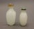 Art Deco Chinese Art Deco White Peking Glass Snuff Bottles with Jade Stoppers - a Pair For Sale - Image 3 of 7