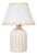 Blum Scalloped Squiggle Cotton Mache Table Lamp, Peach For Sale