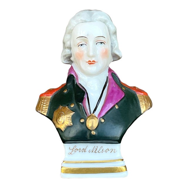 Vintage Regency Hand Painted Ceramic Figurine of Lord Nilson For Sale