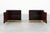Nightstands in Wood with Brass Relief, Italy 1970s, Set of 2 For Sale - Image 6 of 15