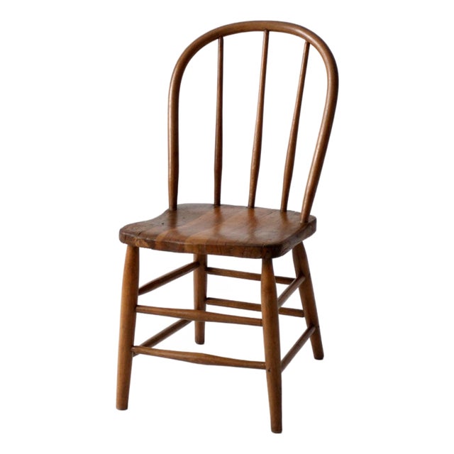 Vintage Windsor Style Spindle Back Chair For Sale