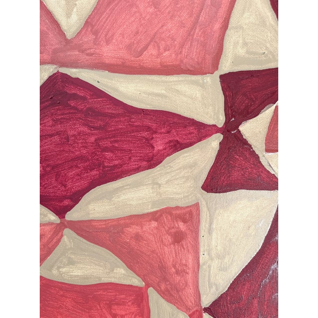 American Redwork, Original Contemporary Oil Painting by Molly Mansfield For Sale - Image 3 of 3