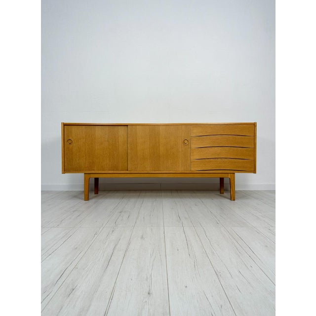 Scandinavian Minimalistic Oak Sideboard by Erik Wørts for Ikea, 1960s For Sale - Image 16 of 16