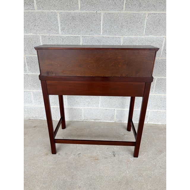 Tradition House Collection Georgian Style Cherry Tilt Top Writing Desk For Sale - Image 11 of 12