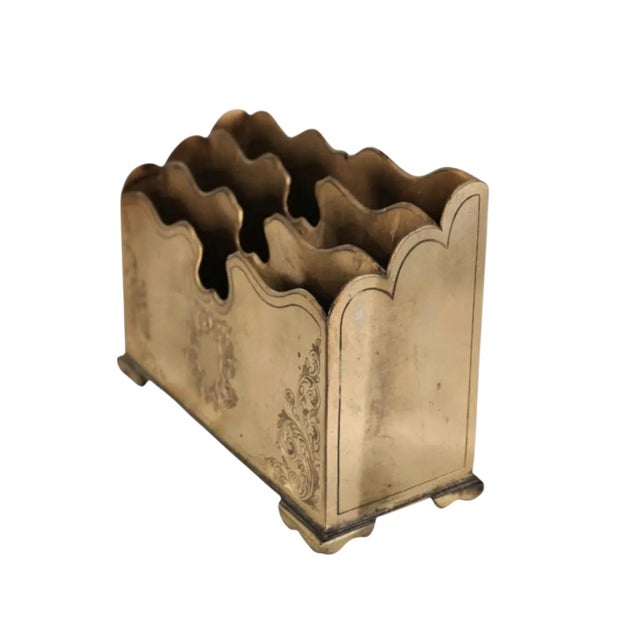 Mid 19th Century Ornate English Gilt Bronze Letter Box For Sale In Atlanta - Image 6 of 9