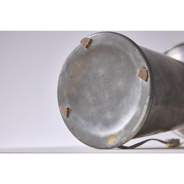 Silver Vintage Radar Table Lamp by Gjlla Giani for Nucleo Sormani, 1971 For Sale - Image 8 of 11