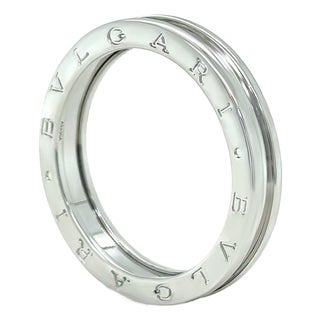 Bvlgari B.Zero1 18ct White Gold Ring 10.3g, Size 12.5 For Sale