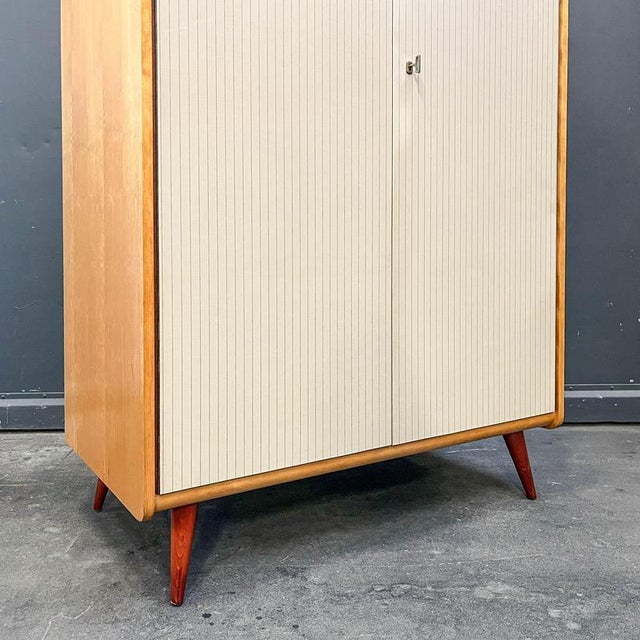 Wood Mid-Century Birch Wardrobe, 1960s For Sale - Image 7 of 18