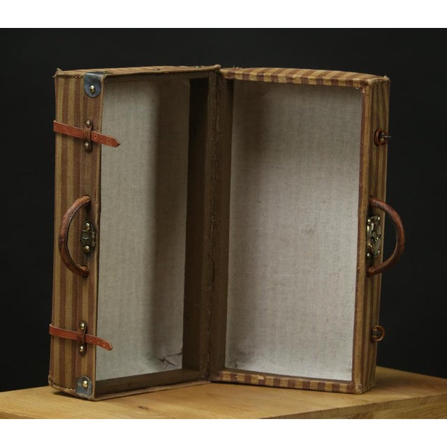 Striped Dolls Suitcase, 1890s For Sale - Image 4 of 8