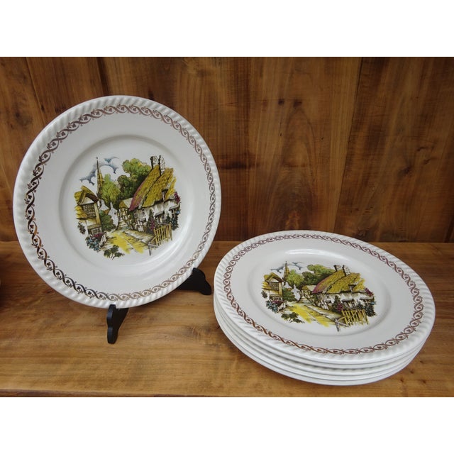 Flat Plates in Earthenware by Keller & Guérin for Lunéville, 1890s, Set of 6 For Sale - Image 12 of 12