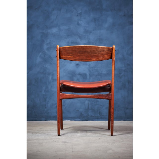Brown Vintage Danish Rosewood Dining Chairs by Erik Buch, 1960s, Set of 6 For Sale - Image 8 of 9