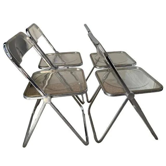 1960s Plia Folding Chairs, by Giancarlo Piretti for Anonima Castilli, Set of Four (4) For Sale - Image 6 of 18