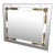 Large Hollywood Regency Silver & Gilt Antique Wall Mirror Style of Maison Jansen For Sale