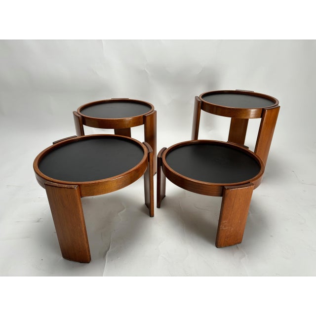 Vintage 780 Coffee Tables by Gianfranco Frattini for Cassina, Italy, 1960s, Set of 4 For Sale - Image 4 of 18
