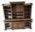 Large Antique European Breakfront Bookcase Cabinet For Sale