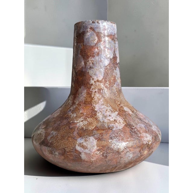 Art Nouveau stoneware vase / signed Gresmor in a Japonisme style. The name of the ceramist/workshop is not well documented...