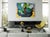 Metal Marc Zimmerman "Jungle Bouquet" Oil Painting, Tropical Interior Still Life, Dense Botanical Arrangement, Green and Orange, Contemporary Art West Coast For Sale - Image 7 of 8