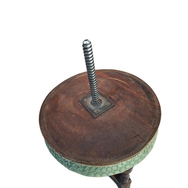 Antique Walnut Piano Stool with Screws, Early 1900s For Sale - Image 3 of 13