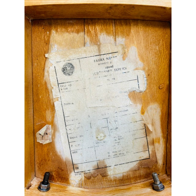 Brown Dining Chair by Frantisek Jirak for Tatra Nabytek, 1950s For Sale - Image 8 of 11