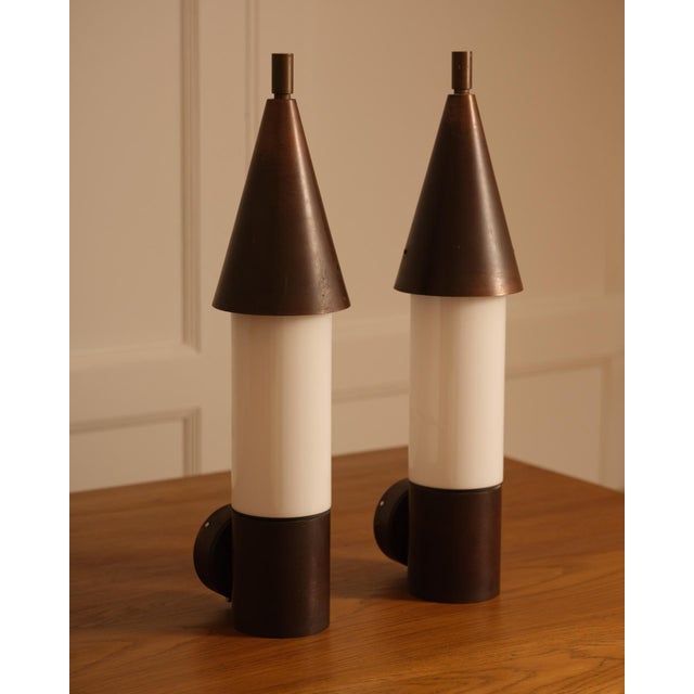 Metal Vintage Italian Wall Sconces, 1970s, Set of 2 For Sale - Image 7 of 7