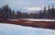 Red River by Ernie Gallegos | Pastel Landscape of a river surrounded by trees and snow. For Sale
