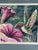 Vintage Framed Hummingbird Needlepoint Art | Botanical Bird Textile Wall Decor For Sale - Image 4 of 4
